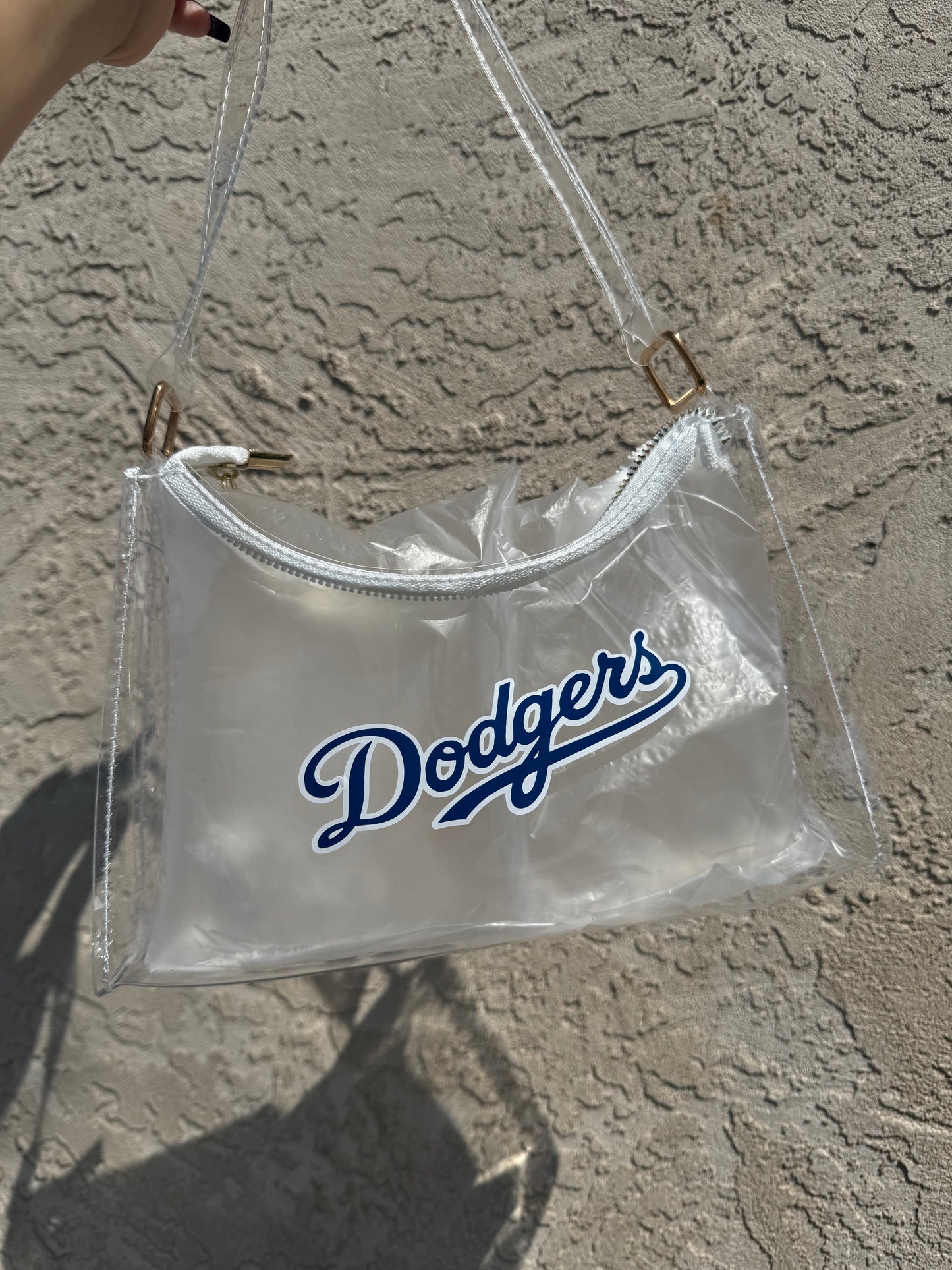 Boys in blue handbag