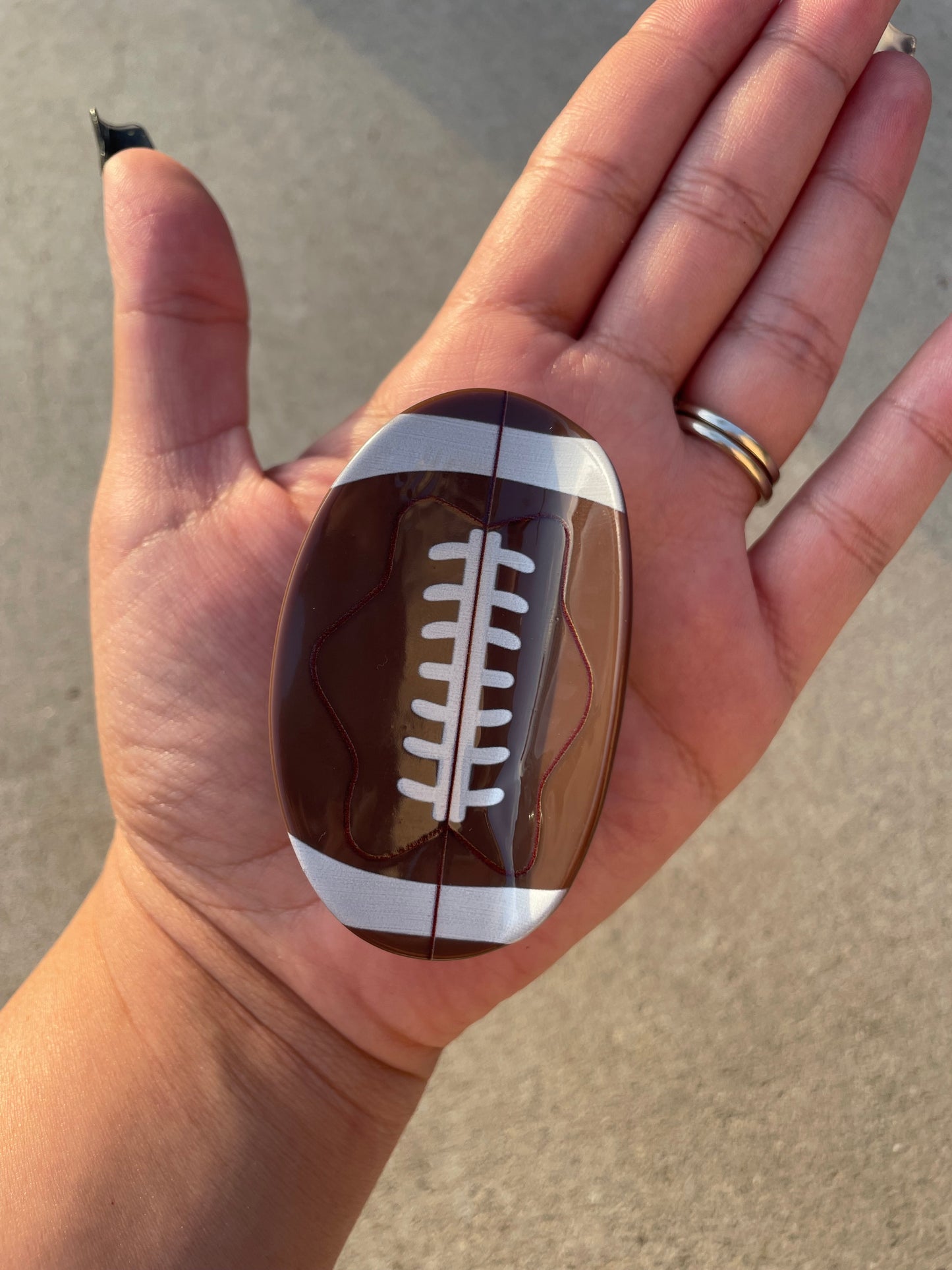 Football Hair Clip