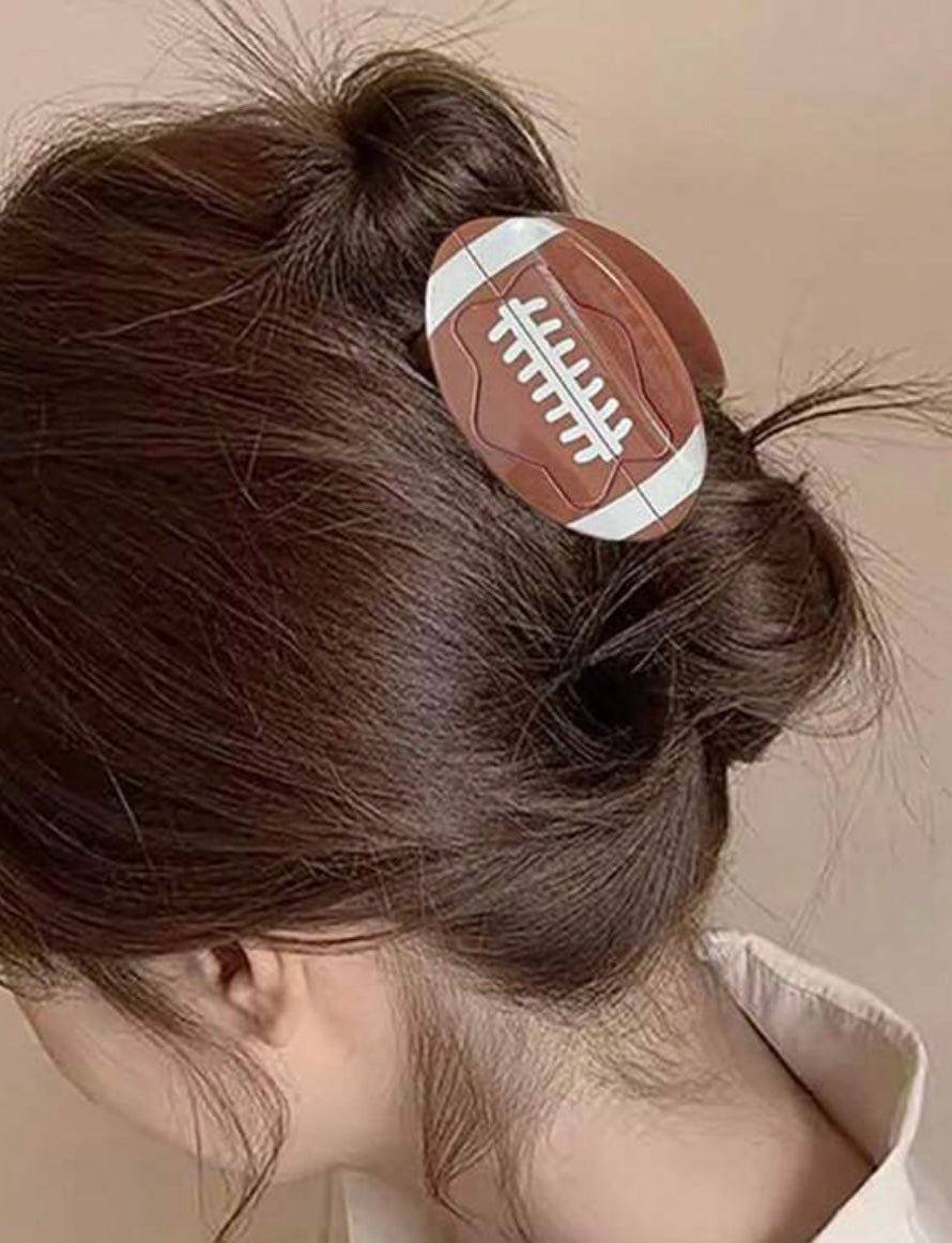 Football Hair Clip