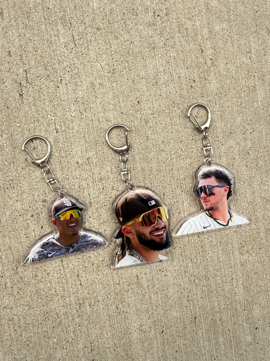 Padres Players Keychains
