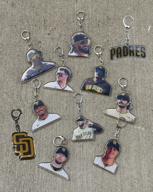 Padres Players Keychains