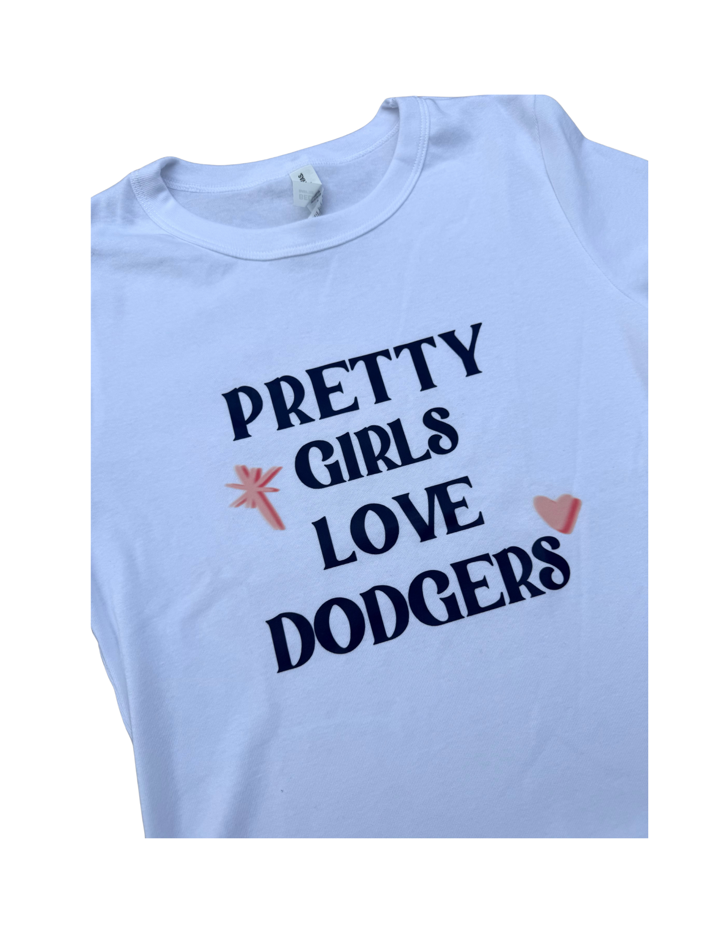 Pretty Girls Love Dodgers Baby Tee
