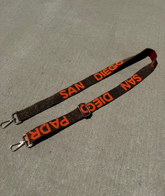 Brown & Orange Padres Purse Strap
