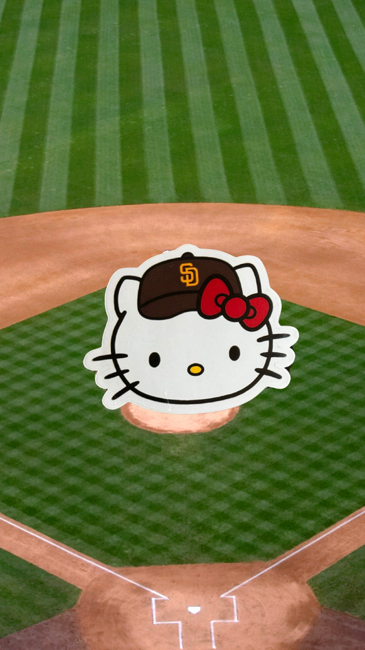 Padres Hello Kitty Sticker