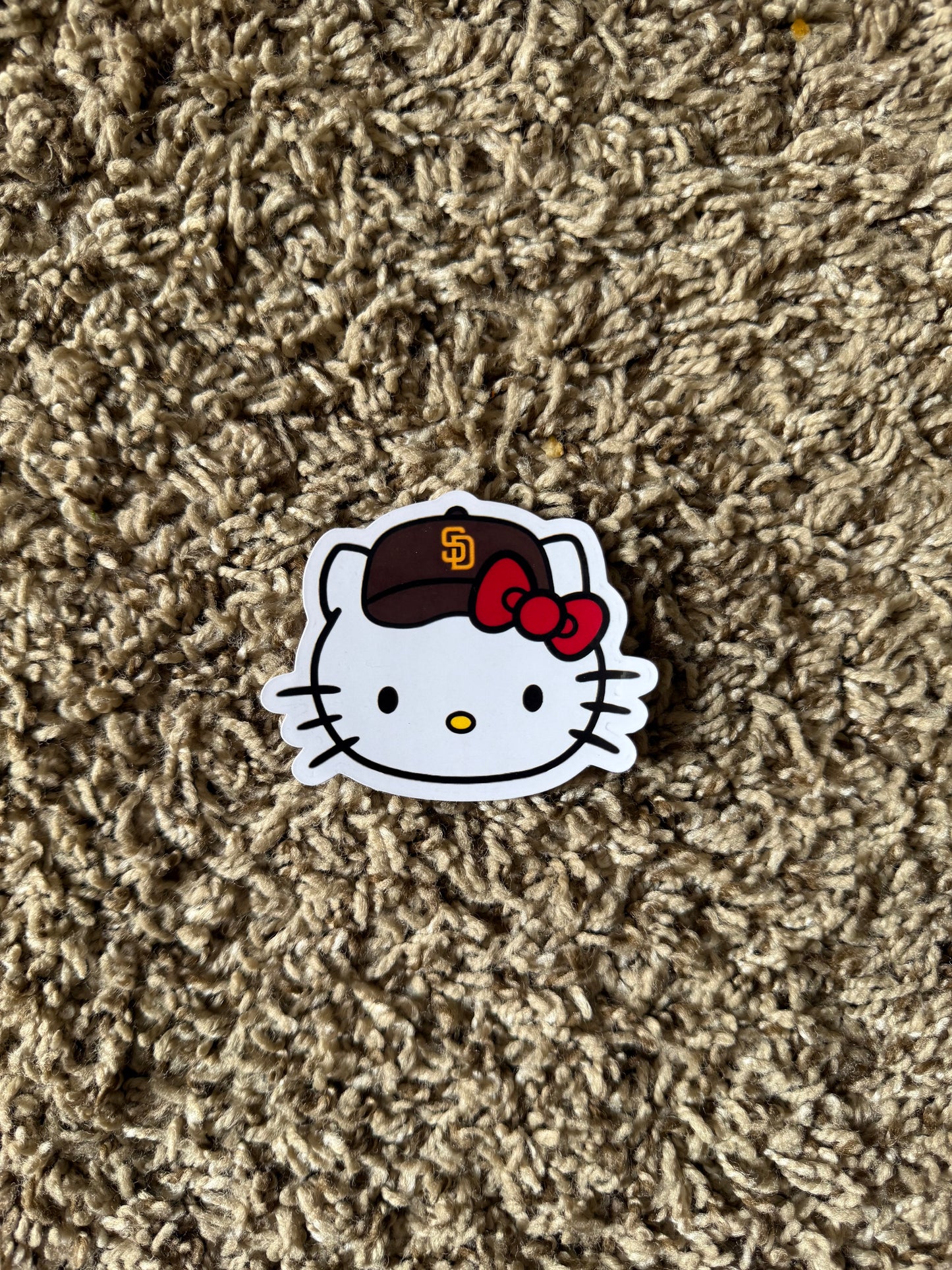 Padres Hello Kitty Sticker