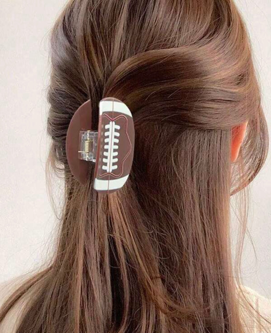 Football Hair Clip