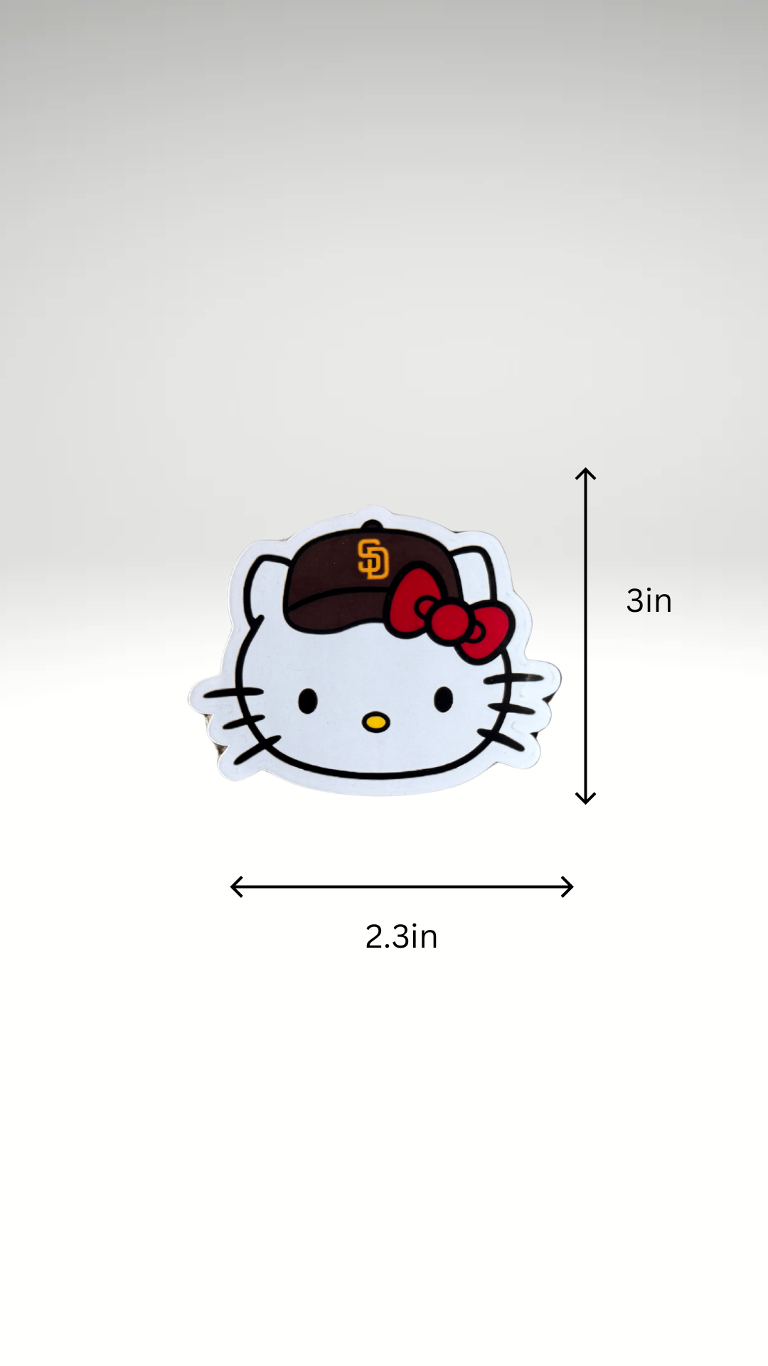 Padres Hello Kitty Sticker